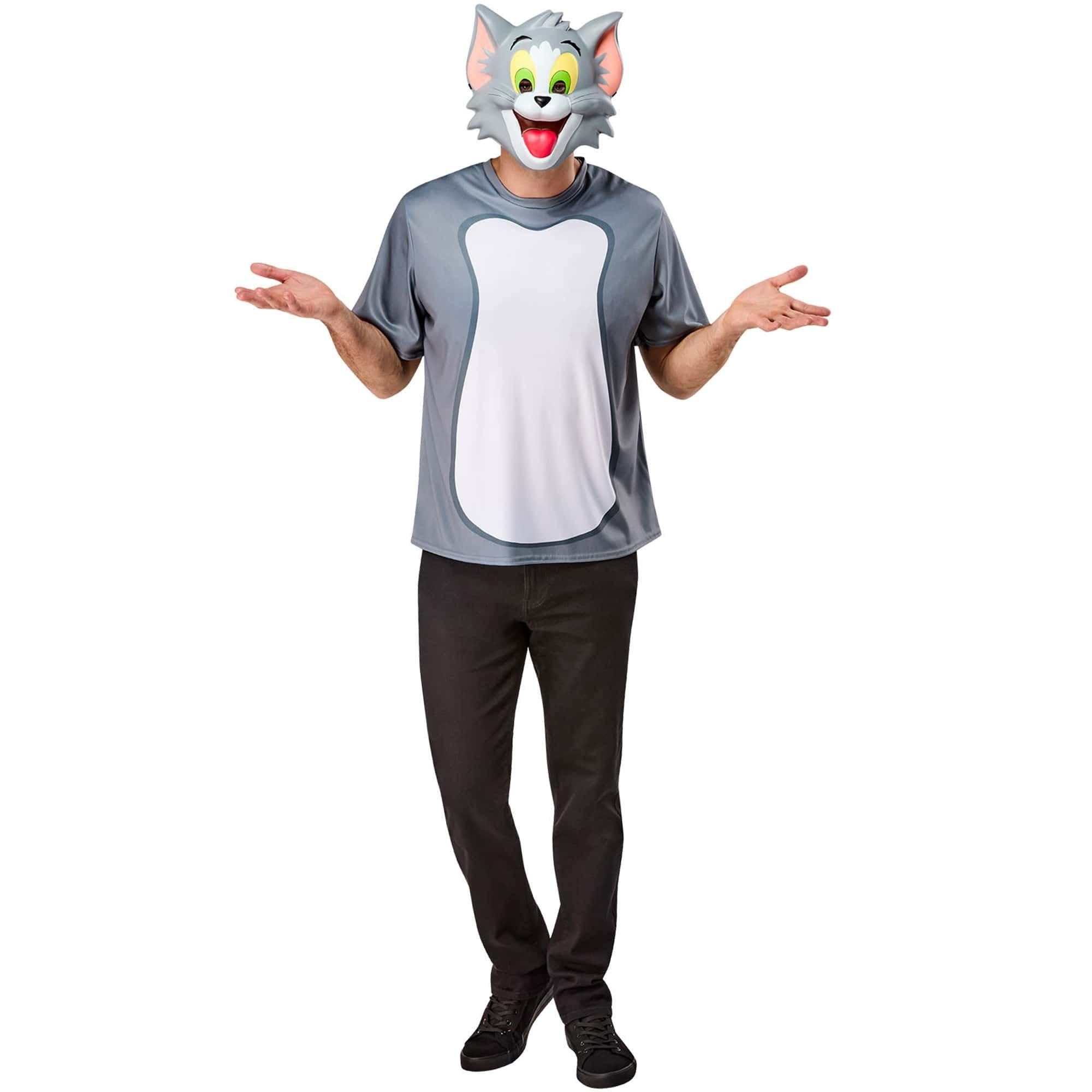 Men's Tom and Jerry Ben Cooper Tom T-Shirt and Half Mask
