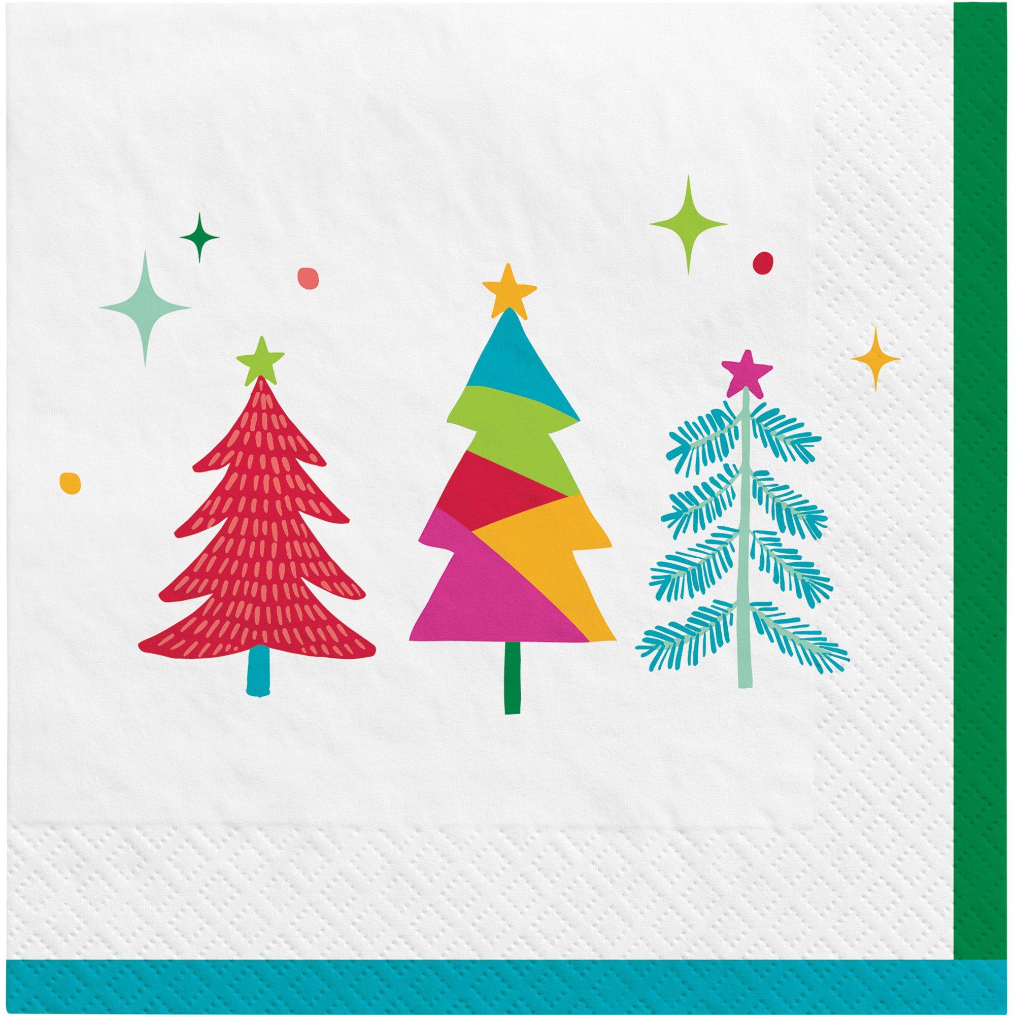 Merry Everything Tree Paper Lunch Napkins, 6.5in, 40ct