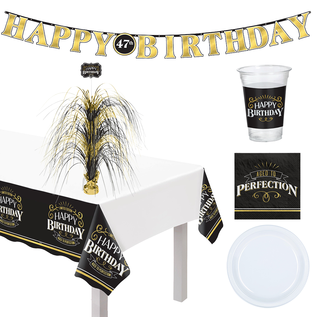 Better With Age Birthday Party Supplies Kit
